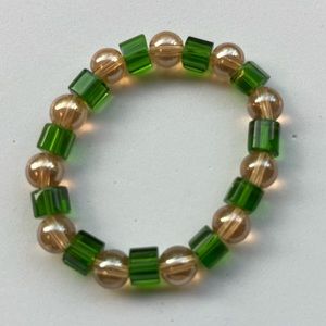 Custom Made Green & Brown Bracelet